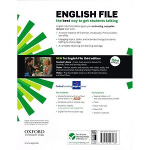 english file intermediate students book back cover