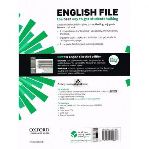 english file intermediate workbook back cover